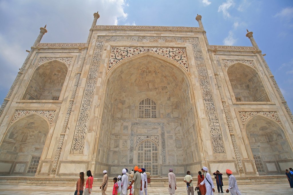 Taj Mahal in Agra - India (front)